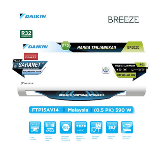 Daikin AC Split Standard SMS Super Mini Split